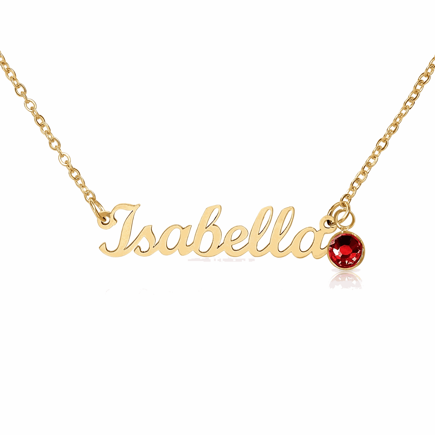 Custom Graduation Name Necklace with Birthstone – Gift for Daughter