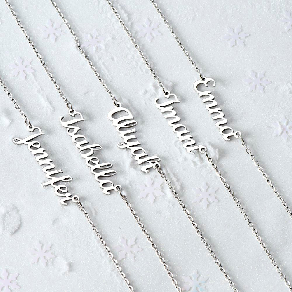 To My Daughter - My Love will Always Follow - Custom Name Necklace
