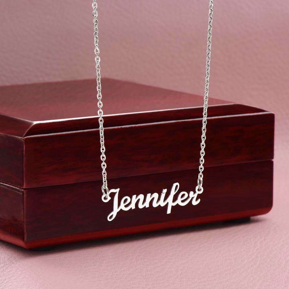 To My Daughter - My Love will Always Follow - Custom Name Necklace