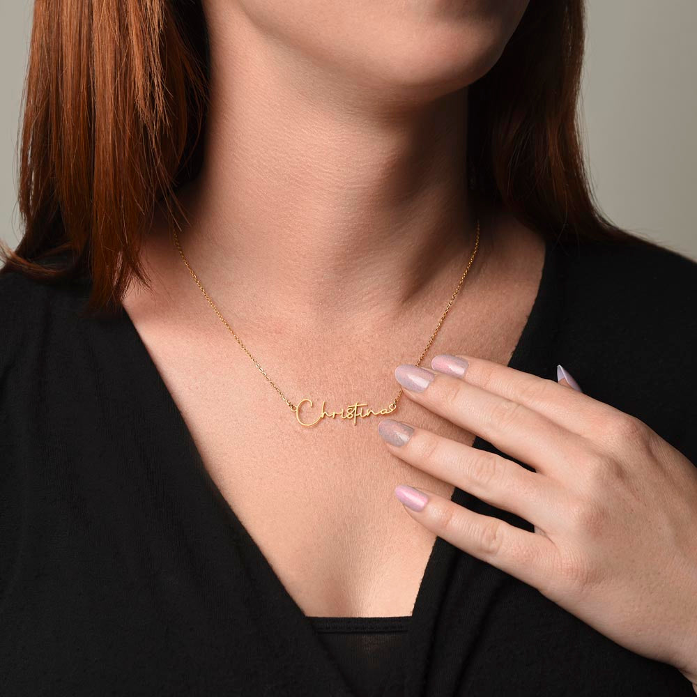 Custom Name Necklace for Daughter from Mom