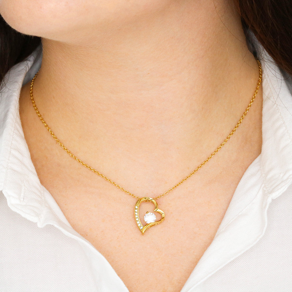 To My Daughter - My Love will Always Follow - Forever Love Necklace