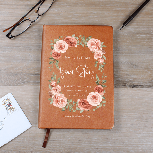 Mom, Tell Me Your Story Journal – Floral Mother’s Day Gift