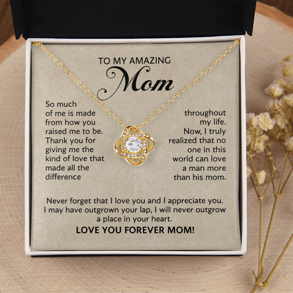 Mother's Day Gift Knot Necklace for Mom from Son
