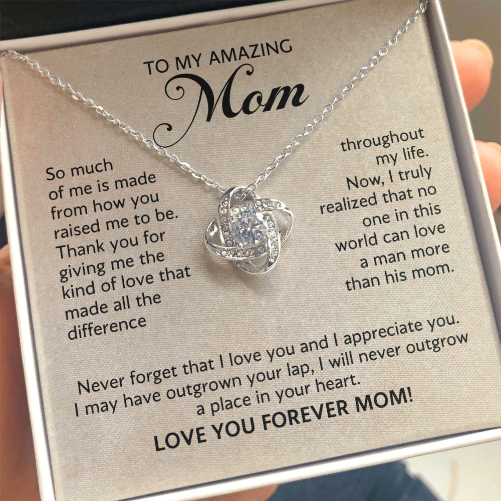 Mother's Day Gift Knot Necklace for Mom from Son
