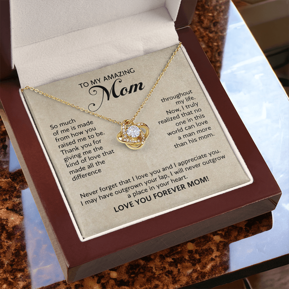Mother's Day Gift Knot Necklace for Mom from Son