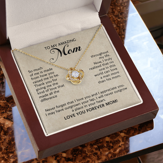 Mother's Day Gift Knot Necklace for Mom from Son