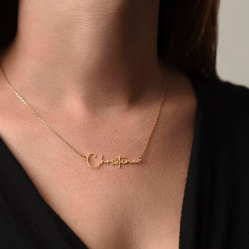 Custom Name Necklace for Daughter from Mom