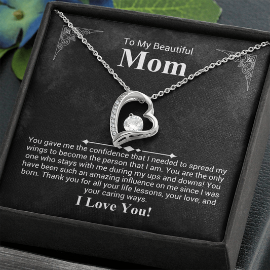Heart's Necklace for Mom from Loving Son