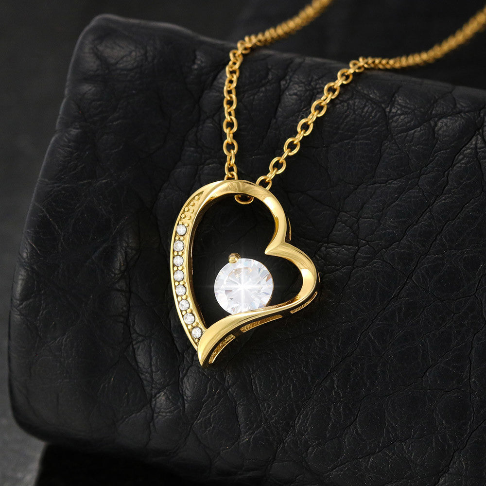 Mother's Day Gift from Son to Mom, Heart Necklace