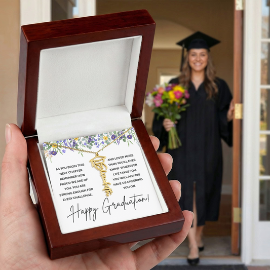 Custom Graduation Necklace Gift for Daughter